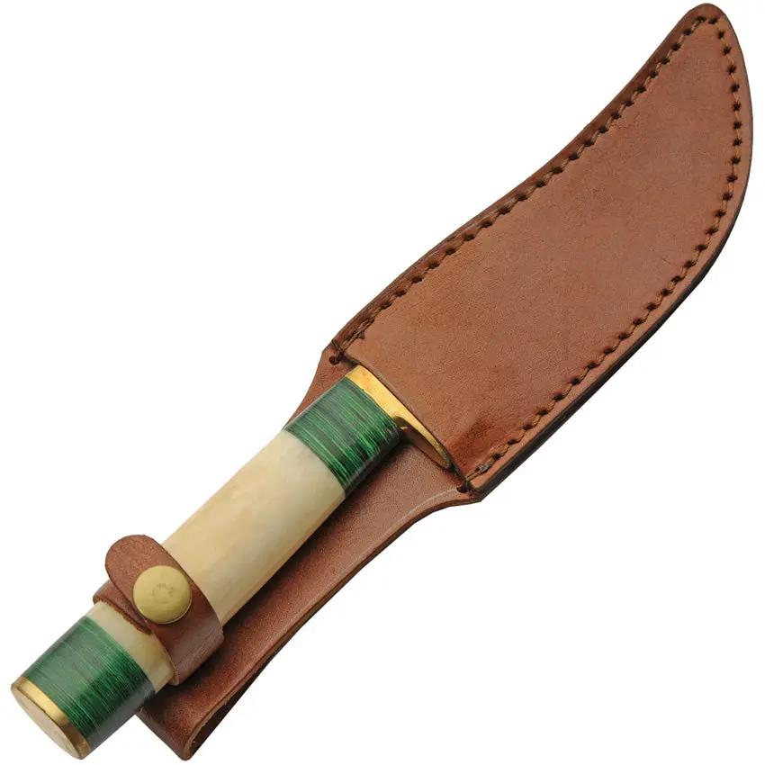 Pakistan Green Mosaic Hunter Durable Fixed Blade Knife For Outdoor Hunters And Collectors by Pakistan
