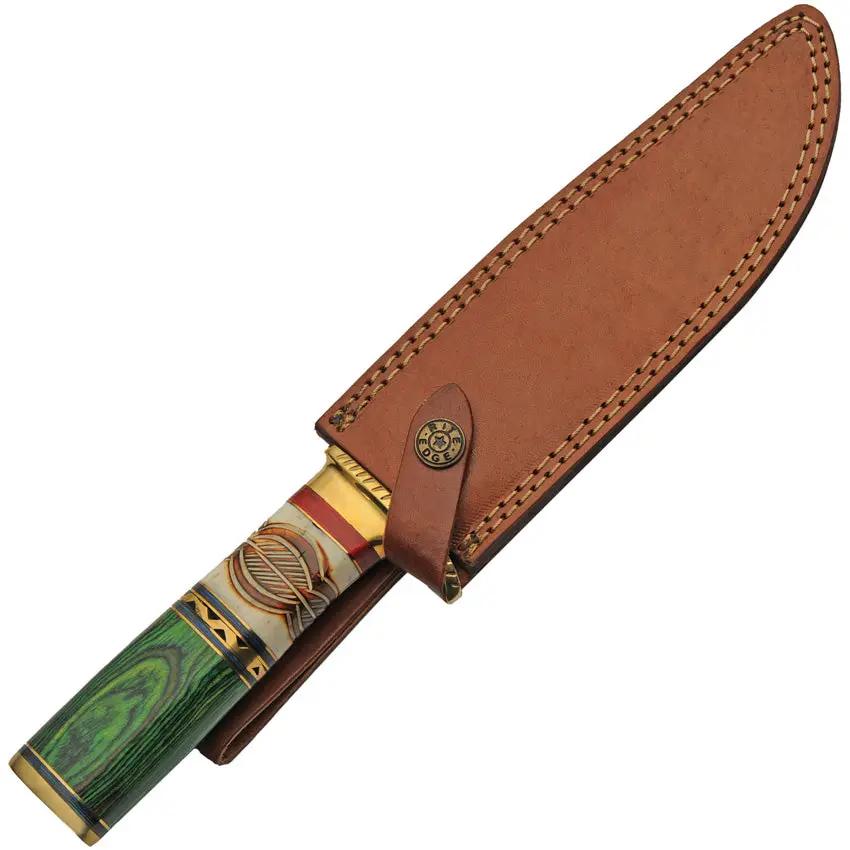 Pakistan Forest Burn Fixed Blade Knife For Campers And Hikers With 7.25 Inch Satin Blade Rugged Outdoor Tool by Pakistan
