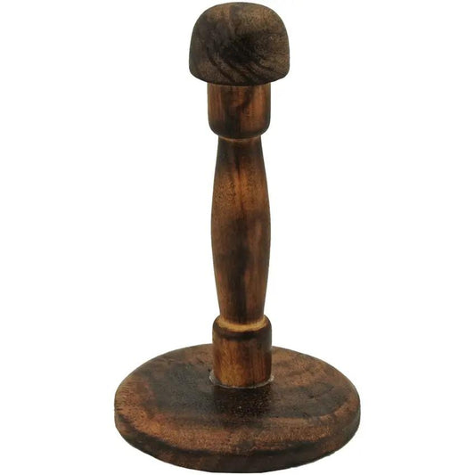 India Made Mini Gladiator Helmet With Wooden Stand - Copper Finish Display Piece by India Made