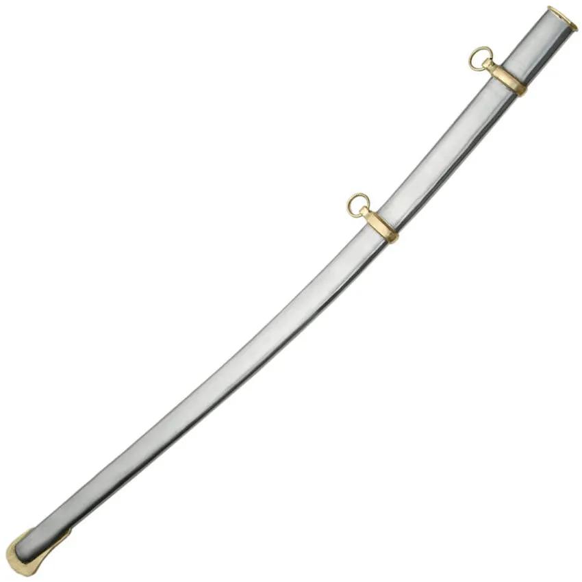 Pakistan Staff Officer Sword With Etched Blade Wire Wrapped Handle Brass D Guard Scabbard For Collectors by Pakistan