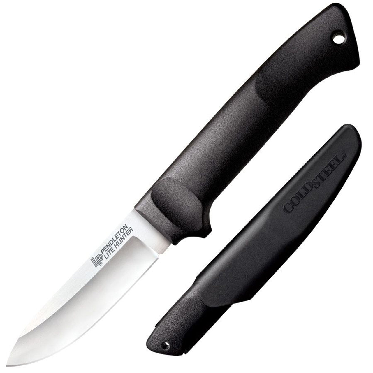 Cold Steel 20SPH Pendleton Lite Hunter Fixed Blade Knife with Black Polypropylene Handles