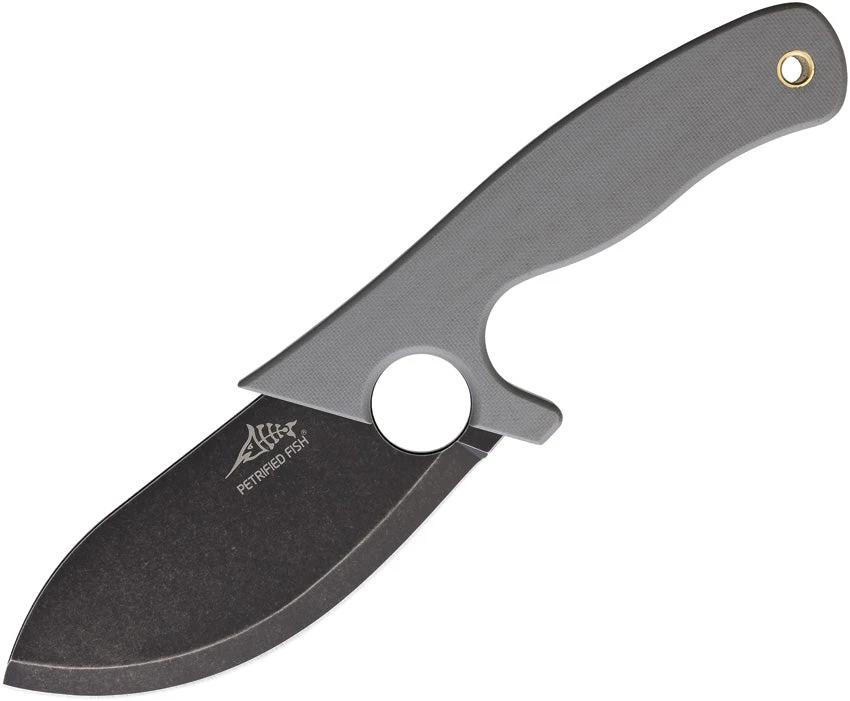 Petrified Fish EEL Fixed Blade Gray PFH01GADW by Petrified Fish