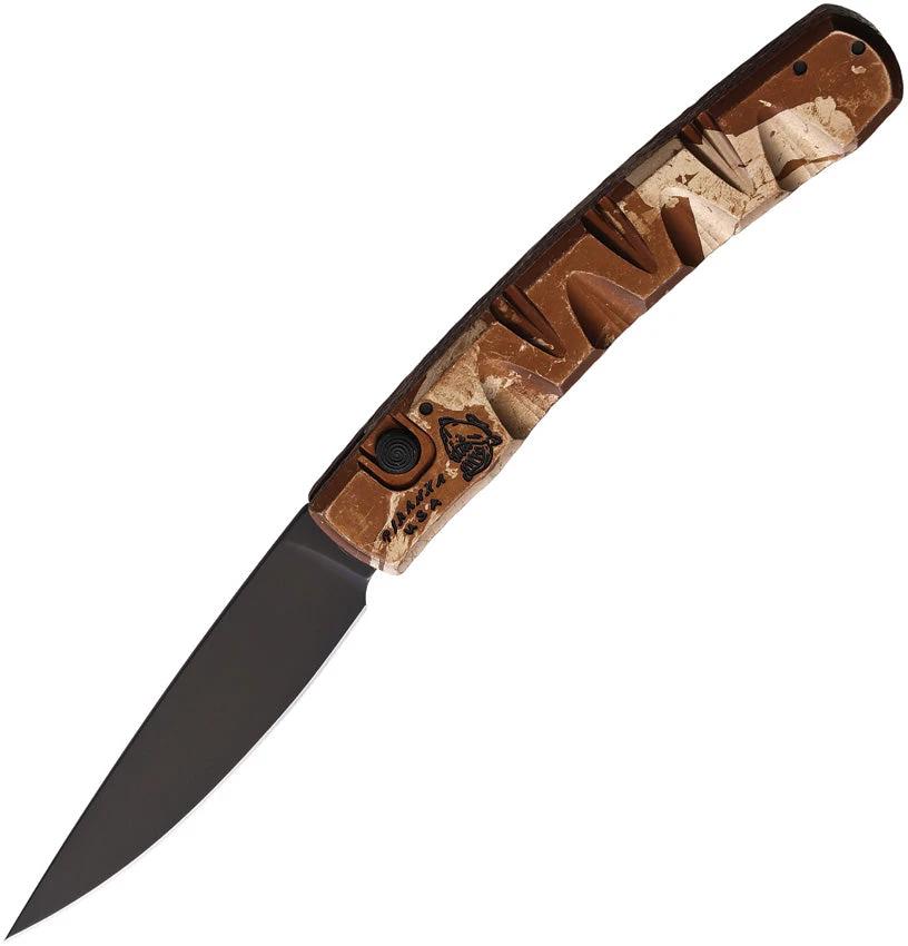 Piranha Knives Auto Virus Button Lock Camo P-15CT by Piranha Knives