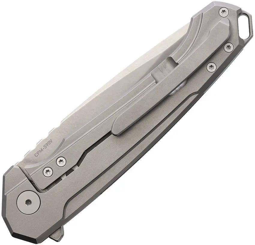 MK Knives & Tools Ingeni Framelock Ti MK-01F.FP001 - Titanium Handle, CPM S90V Blade, 5In Closed by MK Knives & Tools