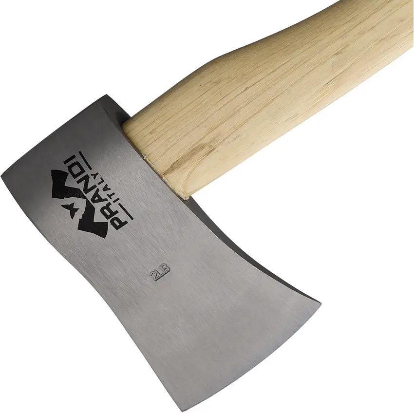 Prandi Yankee Hatchet - Satin Finish Carbon Steel Head, 20 Inch Overall With American Hickory Handle by Prandi