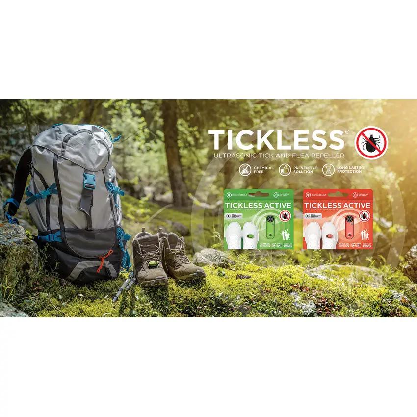Tickless Active Repeller AC01COR Ultrasonic Tick Defense Six Foot Range 94 Percent Effective Without Chemicals by TICKLESS