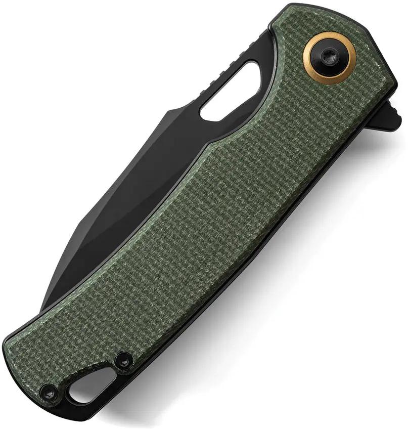Patriot Tactical Shadowhawk Linerlock - Green G10 Handle And 3 Inch Black Oxide Blade Pocket Knife by Patriot Tactical