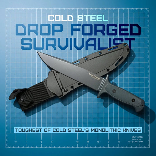 Cold Steel Drop Forged Survivalist Fixed Blade Knife by Cold Steel