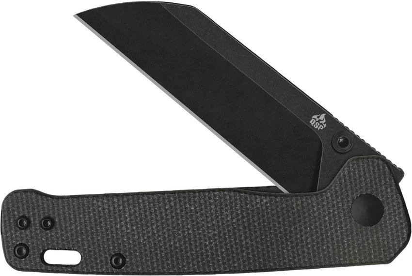 QSP Penguin V2 Linerlock Folding Knife Brown Micarta Three Inch D2 Blade Ideal For EDC And Outdoor Tasks by QSP Knife