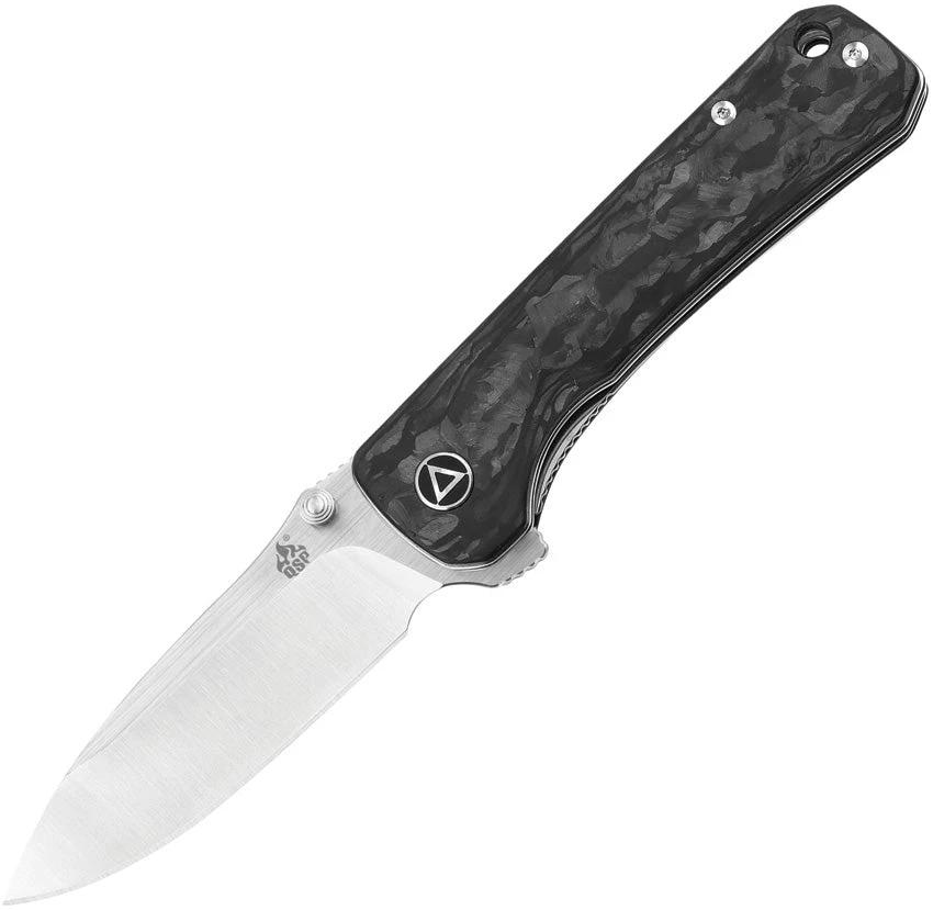 QSP Knife Hawk Linerlock Shredded CF QS131-F by QSP Knife