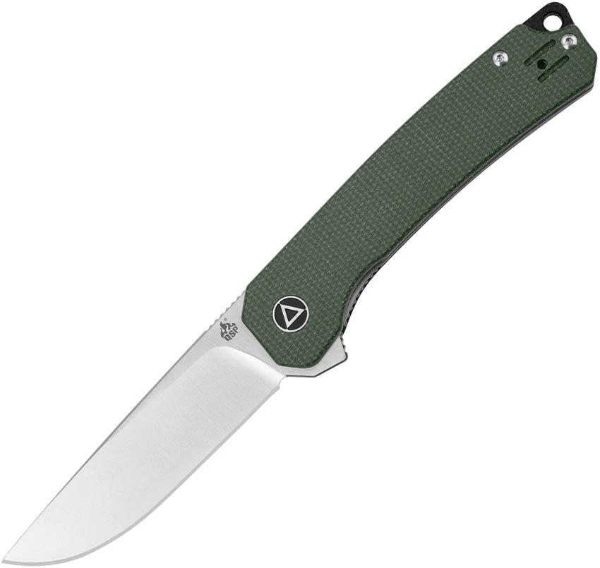 QSP Knife Osprey Linerlock Green Micarta QS139-C by QSP Knife