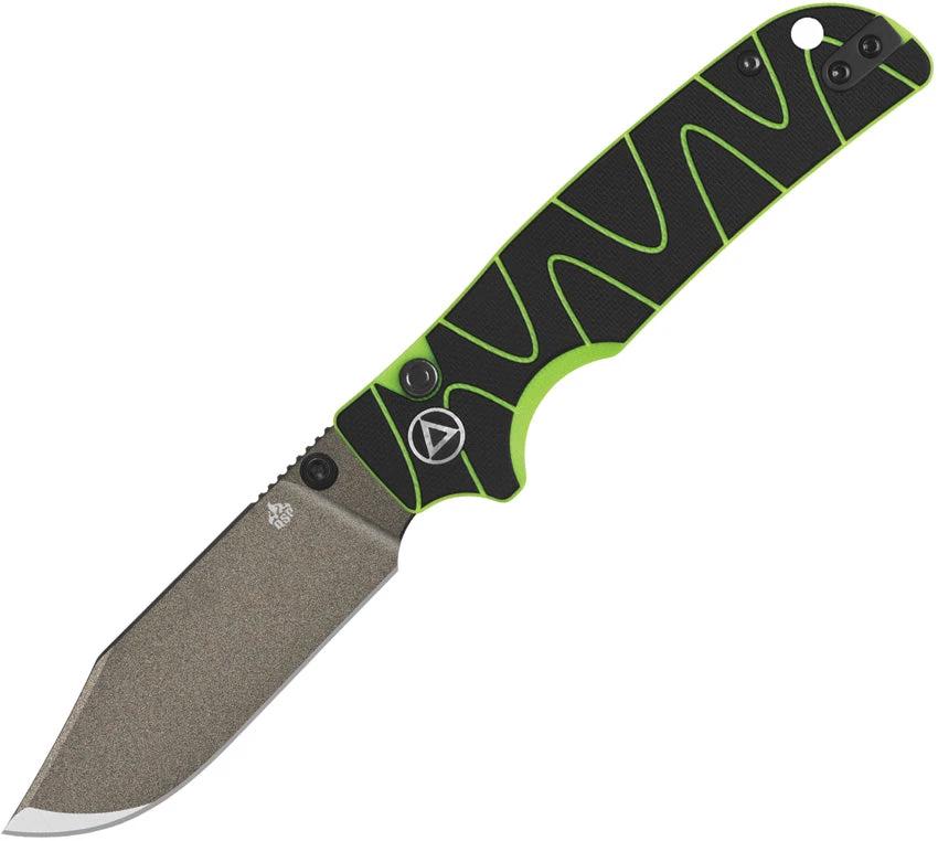 QSP Knife Kali Button Lock Black/neon QS159-C2 by QSP Knife