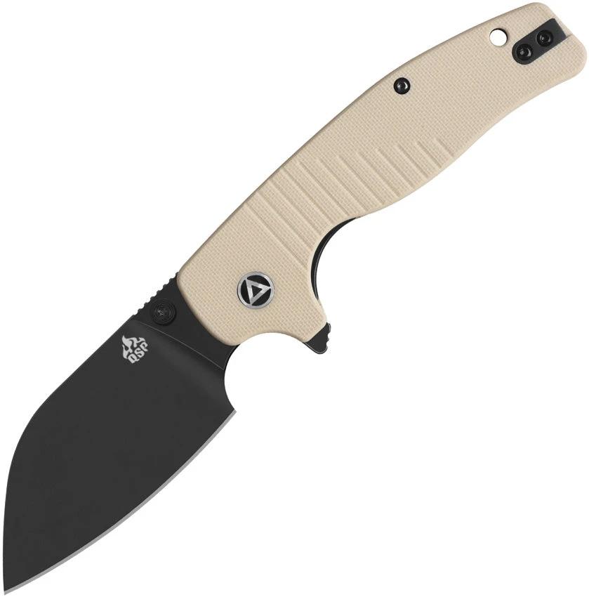 QSP Chefmaster Linerlock Knife Ivory G10 Handle Wharncliffe Blade For Chefs And Enthusiasts Premium by QSP Knife