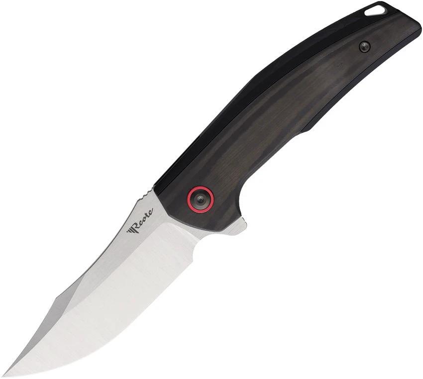 Reate Knives Jack Jr Framelock Satin Blade EDC Titanium DLC by Reate Knives