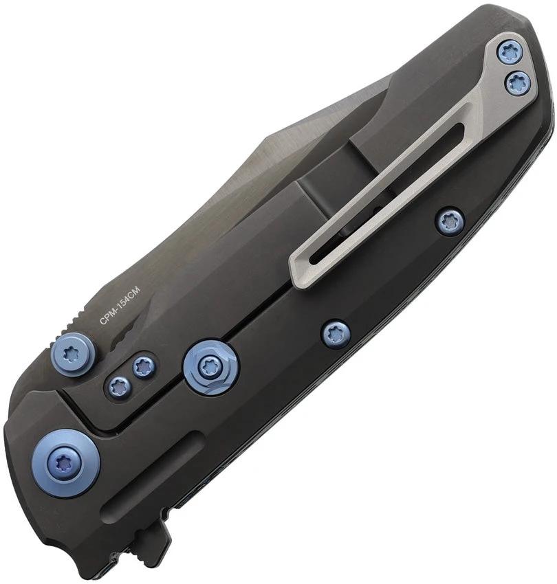 Reate Knives 9DV2 Framelock Folding Knife Premium CPM-154 Blade Frost Fat CF Handle For EDC Enthusiasts by Reate Knives