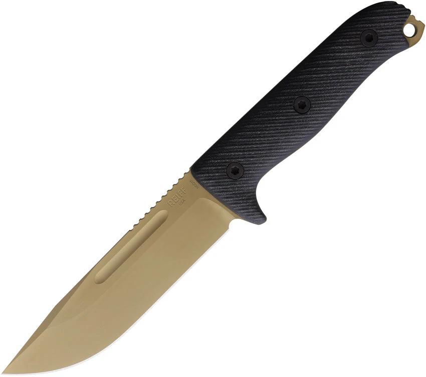 Reiff Knives Vicon Fixed Blade Blk G10 FDE VN11DBLGBLKA by Reiff Knives