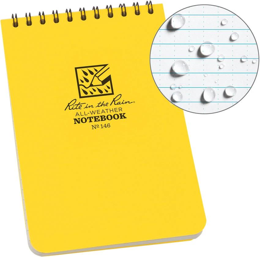Rite in the Rain Top Spiral Notebook 4x6in 146 by Rite in the Rain