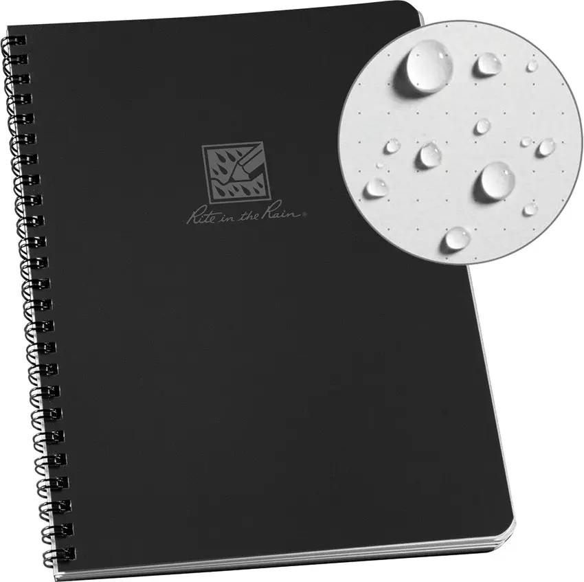Rite In The Rain Large Side Spiral Rugged All Weather Dot Grid Notebook 773DGLG For Field Professionals by Rite in the Rain