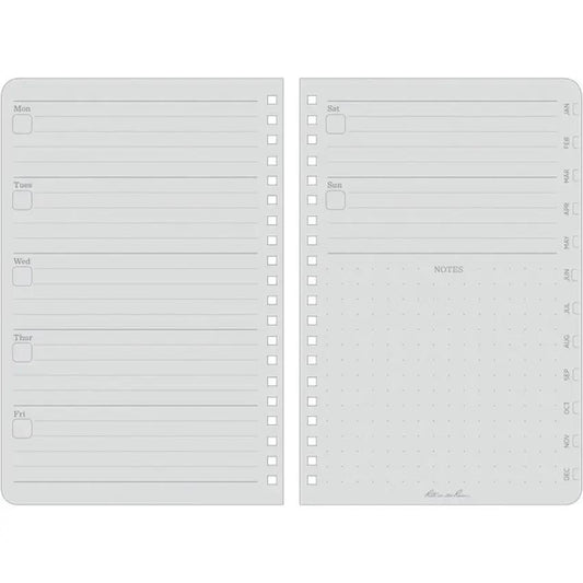 Rite In The Rain Weekly Planner Undated P52 Outdoor Field Journal Dot Grid Layout For Professionals by Rite in the Rain