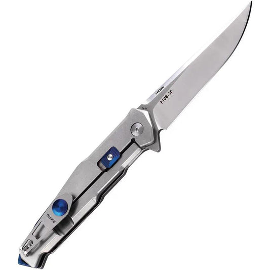 Ruike P108 Framelock Knife With BetaPlus Lock - 3.5 Inch Satin Blade For Secure EDC by RUIKE