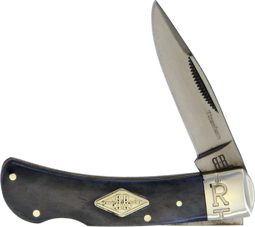 Rough Rider Lockback Black Titanium KA05R by Rough Rider