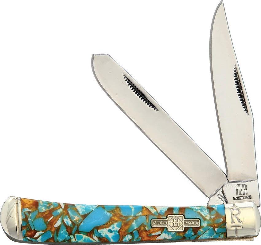 Rough Rider Trapper Amber Turquoise KB201R / RR2001 by Rough Rider