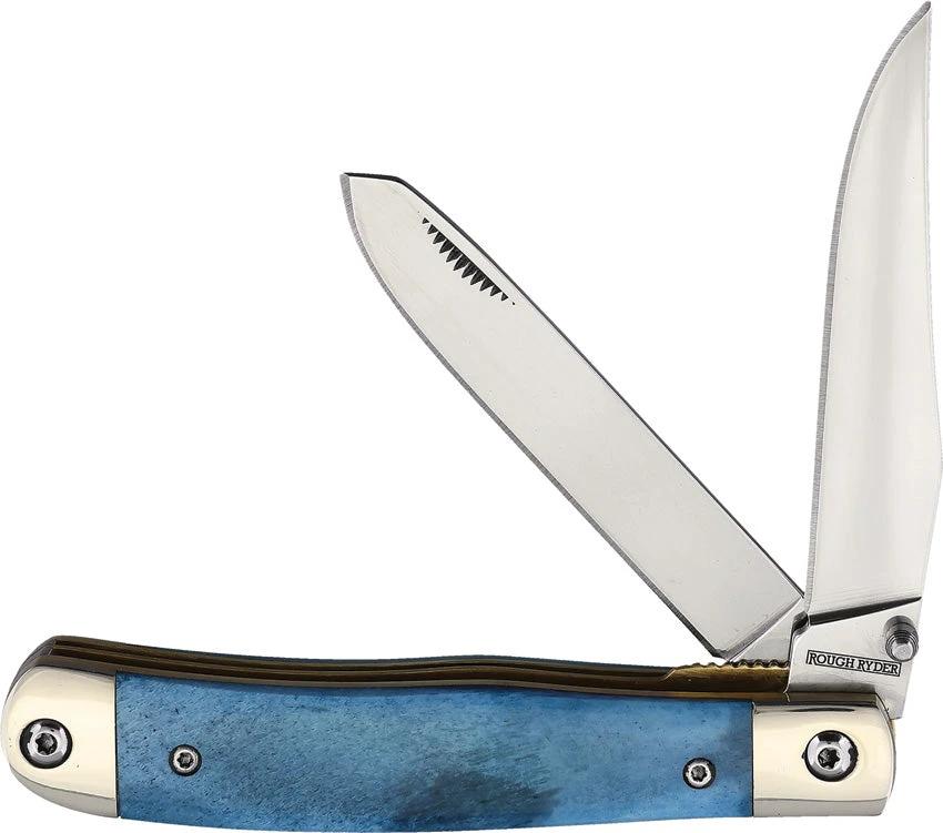 Rough Rider Trapper Blue Smooth Bone A/O BF111462 BLUE SMOOTH BONE by Rough Rider