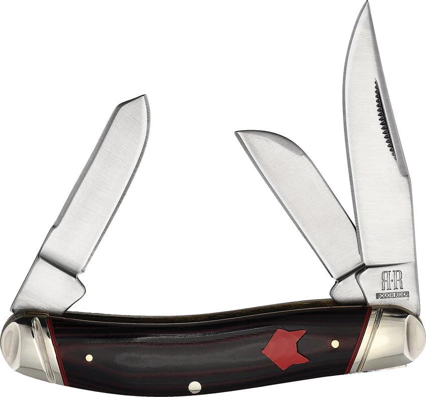 Rough Rider Sowbelly Stockman Black/Red RR2298 KB302R by Rough Rider