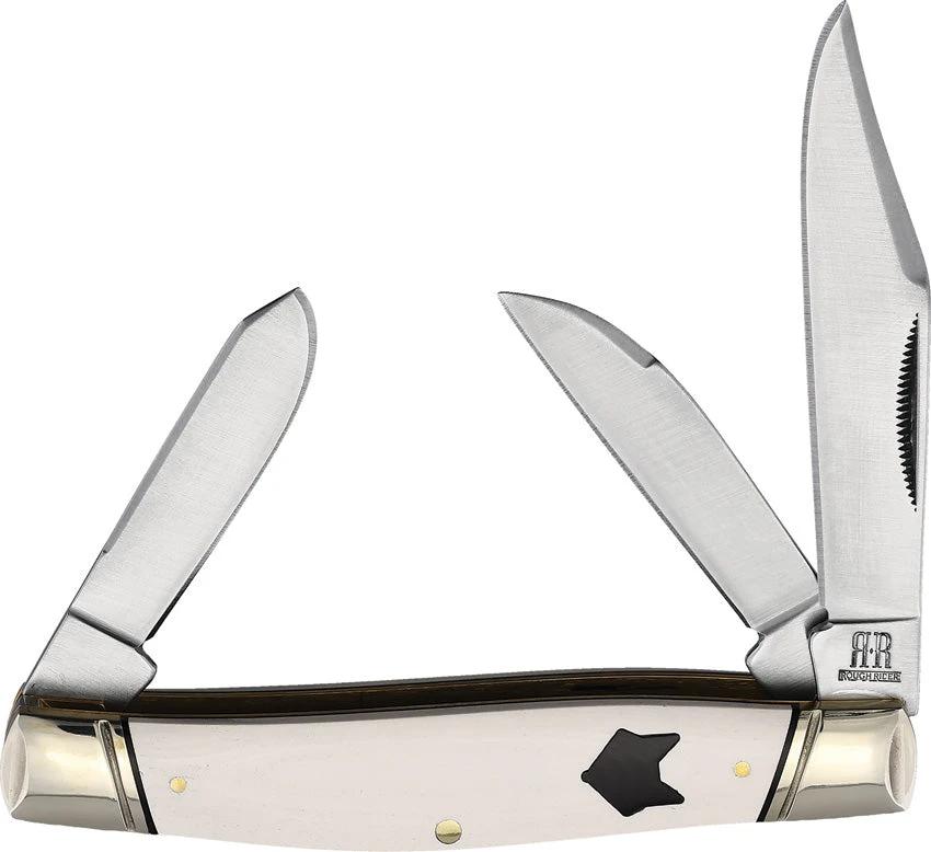 Rough Rider Stockman White Micarta RR2311 KB307R by Rough Rider