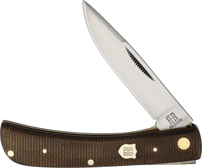 Rough Rider Small Work Knife Brown Burlap KD05 by Rough Rider