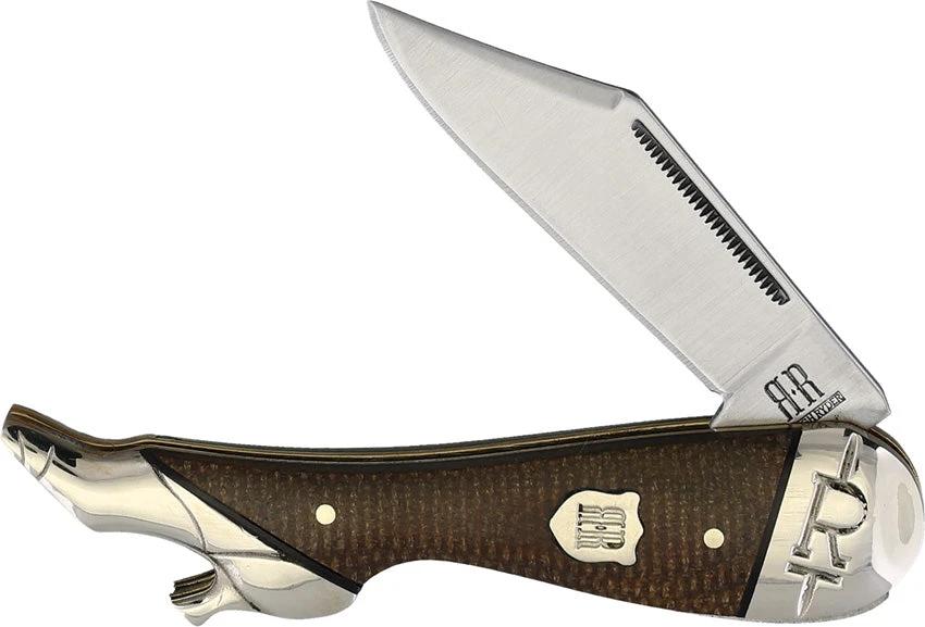 Rough Rider Leg Knife Brown Burlap KB114R by Rough Rider