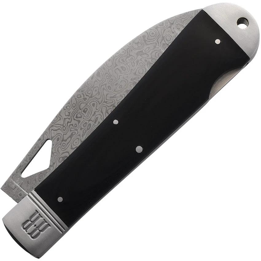 Rough Rider Damascus Sous Chef Knife 4.25 Inch Blade Black G10 Handle Ideal For Home Cooks by Rough Rider