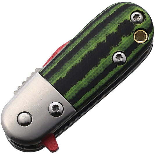 Rough Rider Angry Watermelon Liner Lock Knife Assisted Opening for EDC Enthusiasts by Rough Rider