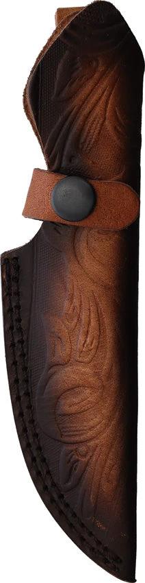 Rough Rider Damascus Fixed Blade Knife With Full Tang Turquoise Inlay And Wenge Wood Handle For Outdoor Enthusiasts by Rough Rider