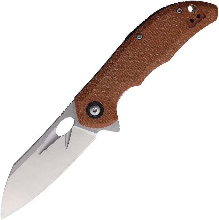 Rough Rider Linerlock Brown Linen Micarta BF018343 RR2696 by Rough Rider