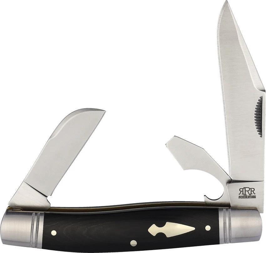 Rough Ryder Reserve Common Stock D2 Black Micarta RRR008 COMMON STOCK by Rough Ryder Reserve