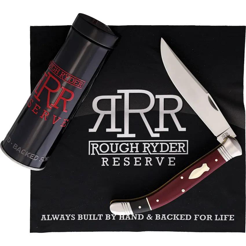 Rough Ryder Reserve Sabacc Folder - D2 Micarta Clip Point Blade 5.25 Inch Closed by Rough Ryder Reserve