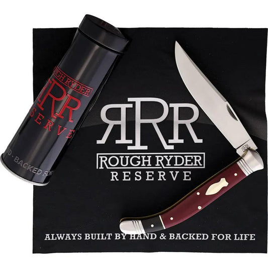 Rough Ryder Reserve Sabacc Folder - D2 Micarta Clip Point Blade 5.25 Inch Closed by Rough Ryder Reserve