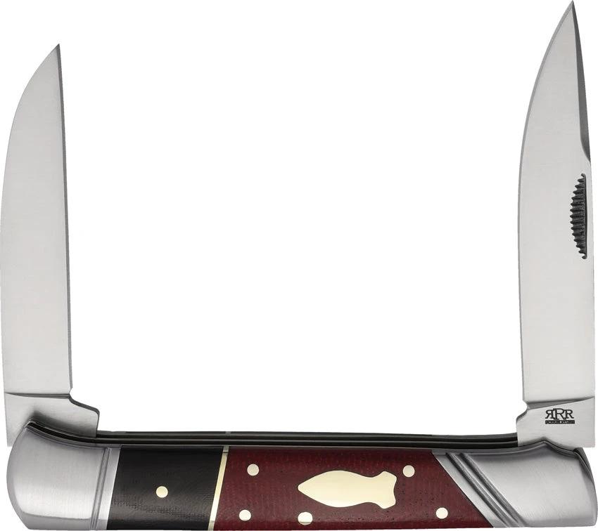 Rough Ryder Reserve Red Micarta 2 Blade Folder RRR043 PK3031 by Rough Ryder Reserve