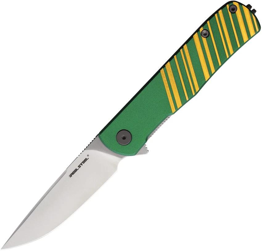 Real Steel Karly Linerlock Green/Gold 6051 by Real Steel