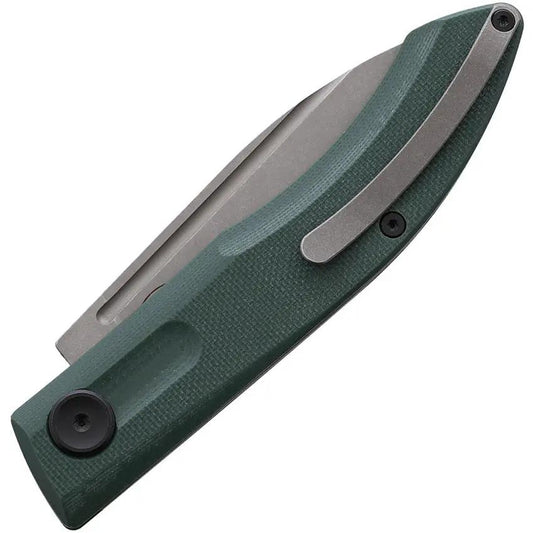 Real Steel Stella Folder 7054 - 3 Inch VG10 Blade Green G10 Handle Slim EDC Knife by Real Steel