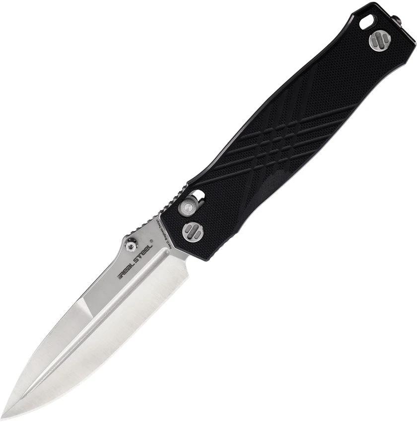 Real Steel Muninn Slide Lock Black G10 7751BS by Real Steel