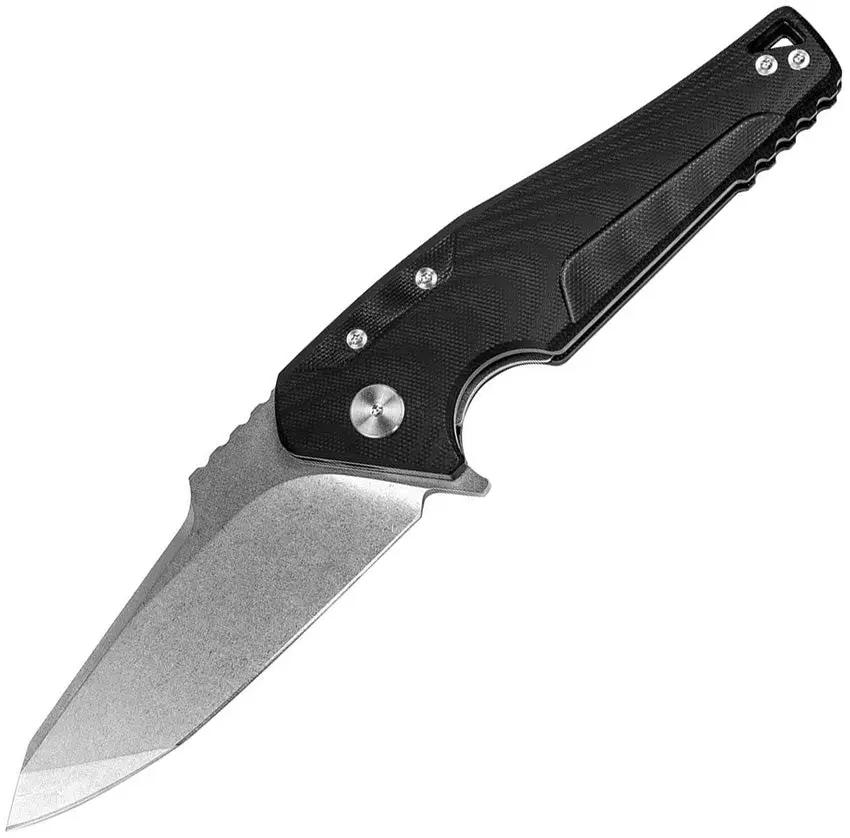 Real Steel Echo Linerlock Folding Knife 9841 Stonewashed K110 Blade G10 Handle For EDC Enthusiasts by Real Steel