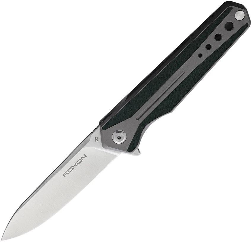 ROXON 8"" Folding Knife D2 Titanium K1D2GRN by ROXON