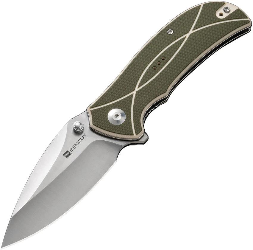 SENCUT Hyrax Linerlock Green S23097-2 by SENCUT