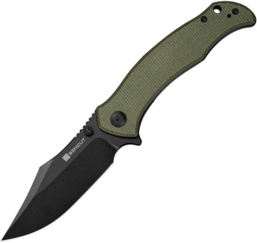 SENCUT Tauron Linerlock Olive Mic S25060-3 by SENCUT