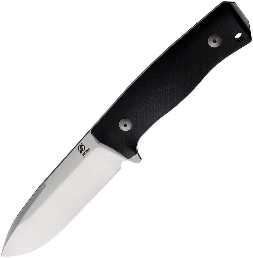 Saturn Knives Mimas Fixed Blade Black MIMAS-BLACK-1 by Saturn Knives