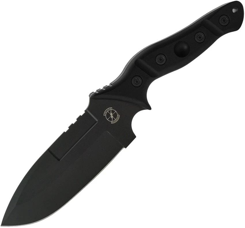Sniper Bladeworks Mamu Fixed Blade Black/Black MAMU BLK/BLK by Sniper Bladeworks
