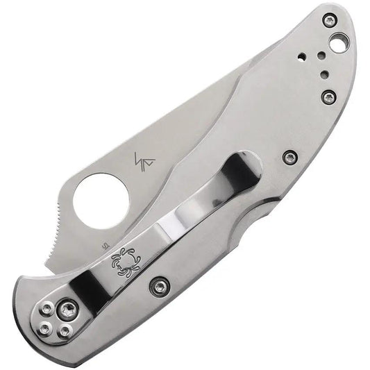 Spyderco Delica 4 Lockback Knife - 3-Inch Serrated VG-10 Blade for Everyday Carry by Spyderco