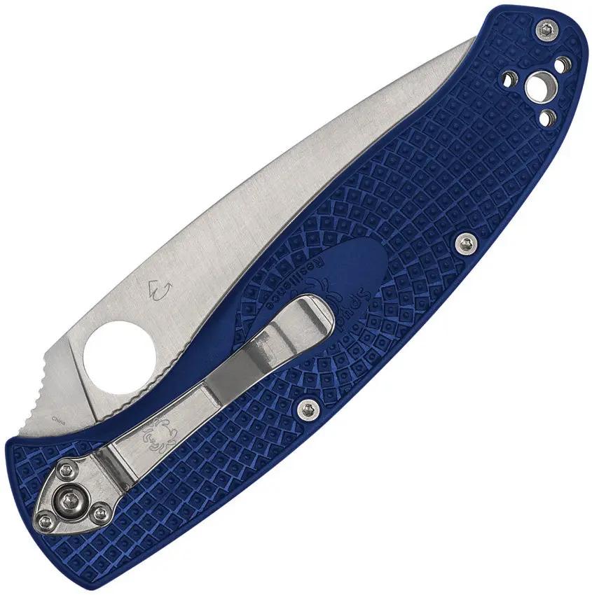 Spyderco Resilience Linerlock Blue - Durable EDC Folding Knife With CPM S35VN Blade by Spyderco